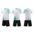 thumbnail image 2 of Kids Athletic Set White 2-Piece Sport Outfit for Boys & Girls Ages 4-13, Quick-Dry Polyester Top Shorts Play Clothes,Size 10-11T, 2 of 5