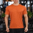 thumbnail image 7 of FRSASU Men's Short Sleeve Crew Neck T-Shirts Athletic Running Workout Performance Breathable Tee Tops Orange, 7 of 7