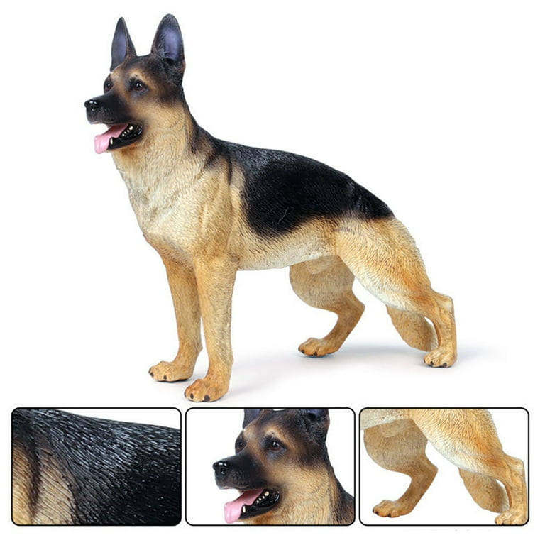 German Shepherd Dog plastic 1 7/8 inches long - F4262 B375 - Collectible  Wildlife Gifts