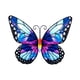 thumbnail image 1 of Escultura de Decoración de pared Sunnimix decorativa de mariposa de metal 9.84 pulgadas Estilo C, 1 of 8