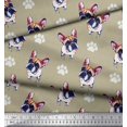 thumbnail image 3 of Soimoi Poly Georgette Fabric Boston Terrier Dog Print Fabric by The Yard 52 Inch Wide, 3 of 3