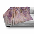 thumbnail image 3 of Flower Soft Flannel Fleece Blanket, Watercolor Painting Effect Wisteria Tree Blossoms Soft Scenic Spring Display, Cozy Plush for Indoor and Outdoor Use, 50" x 60", Violet Purple Pink, by Ambesonne, 3 of 6
