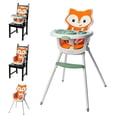 thumbnail image 1 of Infantino Silla alta convertible 4 en 1 Grow-with-Me, diseño de zorro, diseño que ahorra espacio, elevador y silla para niños pequeños de 3 a 36 meses, 1 of 5