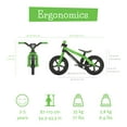 thumbnail image 3 of Chillafish Bmxie 2 Lightweight Balance Bike, for Kids 2 to 5 Years, 12"  Airless Tires, Kiwi, 3 of 10