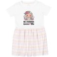 thumbnail image 3 of Inktastic Grandma Loves Me Granddaughter Angel Girls Toddler Dress, 3 of 5
