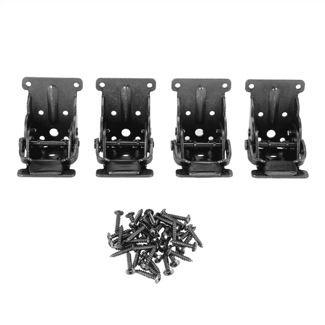 20Pcs Collapsible Support Frame Self-Locking Hinge Table Leg Fittings and Gussets - for Folding Legs Folding Workbench