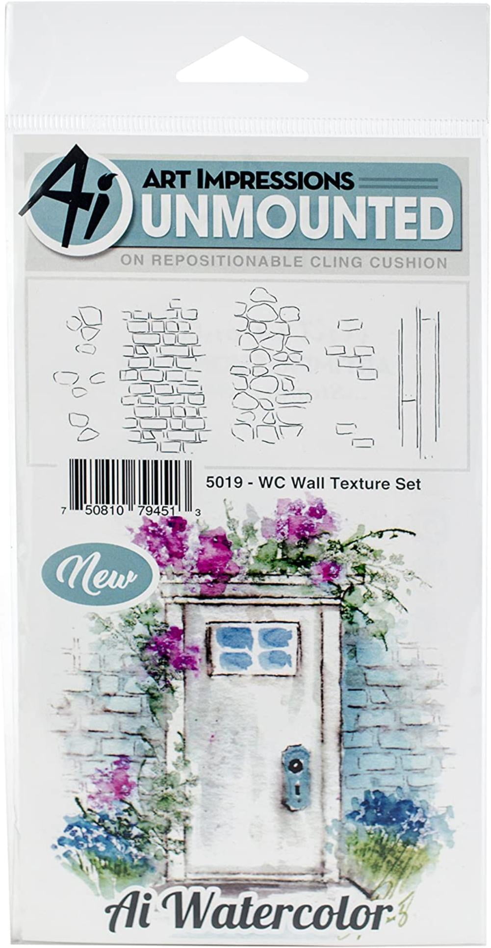 Art Impressions Watercolor Stamp Textr, Us:one Size, Wall Texture, Add Wonderful Images And Phrases To Cards And More With These Repositionable Cushioned Stamps.., By Brand Art Impressions - Walmart.com