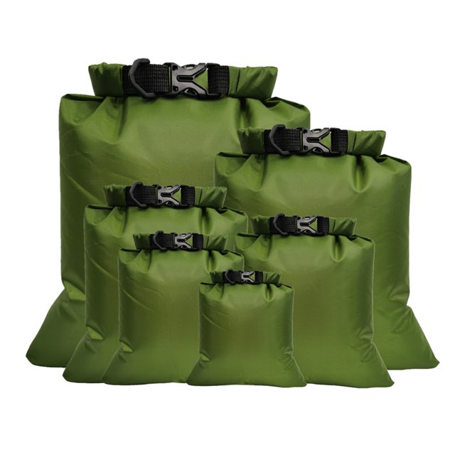TureClos 6 uds impermeable Drifting Rafting Kayak bolsa portátil ropa libros bolsas de almacenamiento conjuntos embalaje accesorios de bolsillo verde TureClos JD733114954