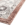 thumbnail image 6 of Unique Loom Eco Traditional Collection Area Rug - Animate (4' x 6' Rectangle Dusty Rose/Black), 6 of 7