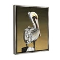 thumbnail image 4 of Stupell Industries Pelican with Intense Gaze Animals & Insects Painting Gray Floater Framed Canvas Art Print Wall Art, 25 x 31, 4 of 10