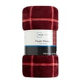 thumbnail image 5 of Mainstays Plush Couch Throw Blanket, Red Plaid, 50 x 60 in, 5 of 5