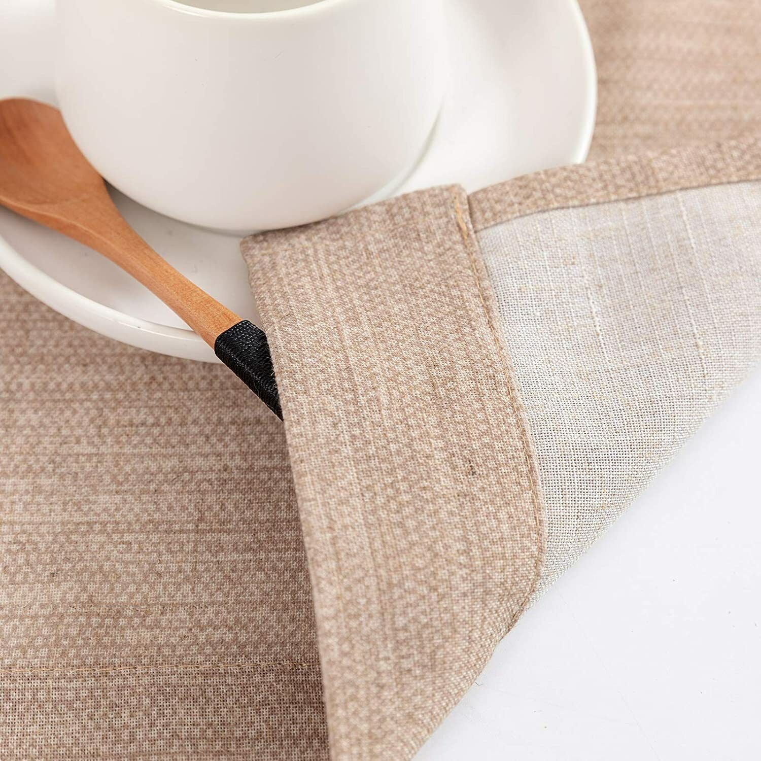 Linen Textured Short Curtains Kitchen Tiers Solid Color Cafe Drapes Rod Pocket