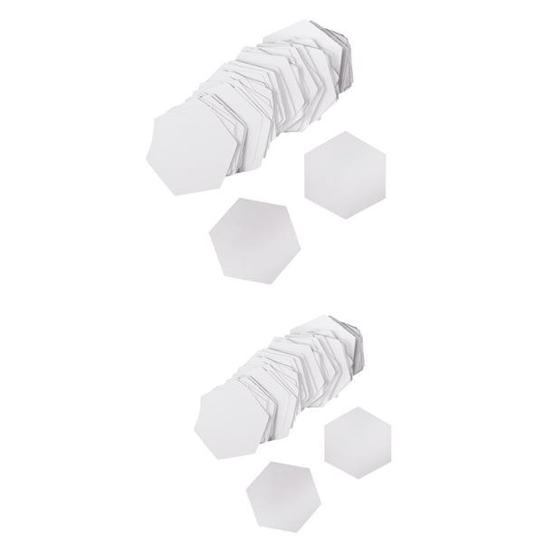 Plantilla de Acolchado de Papel en Hexagonal 200x Patchwork de Papel en Inglés 16 Mm / 26 Mm