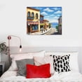 thumbnail image 3 of Chilfamy Canvas Wall Art Picture 20x16in for Living Room Bedroom City Street Oil Painting 20x16in, 3 of 3