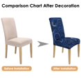 thumbnail image 7 of Chic Paisley Bohemian Dining Chair Covers 4 Pack with Vintage Floral Ethnic Retro Decorative Pattern Washable Polyester Stretch Slipcovers Removable Protector for Artistic Dining Room, 7 of 7
