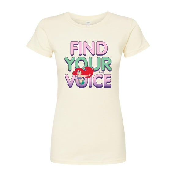 Disney The Little Mermaid - Ariel - Find Your Voice - Juniors Fitted Graphic T-Shirt