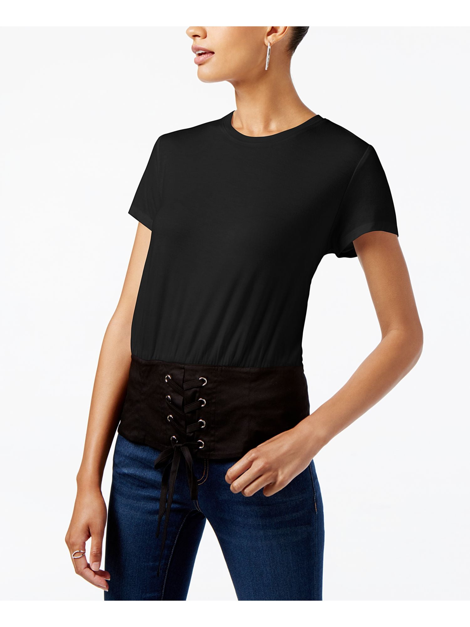 CORSET LACED T-SHIRT