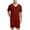 Red, variant on YYDGH Men's 2 Piece Pjs Sets Short Sleeve V Neck T Shirt and Elastic Waist Shorts Sets Casual Summer Loose Fit Loungewear Tracksuit