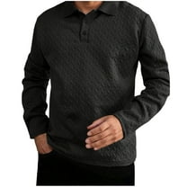 Xzbqbs Mens Polo Shirts Long Sleeve Casual Button Shirts Lightweight Pullover Shirts Classic Golf Shirts Dress Shirts for Men