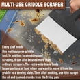 thumbnail image 4 of Kit de limpieza de plancha Premium de 5 piezas, práctico raspador de alimentos de acero inoxidable combinado con 4 estropajos abrasivos antigrasa, el mejor juego de herramientas de limpieza para, 4 of 5