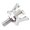 Silver, variant on 1/4 "crown Design Seat Screws Bolts Thumb Nuts Fitting Main Models - Black 01