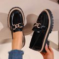 thumbnail image 6 of Women Chunky Heel Loafers Anti-Slip Lug Sole Platform Casual Work Business Dress Shoes, 6 of 6