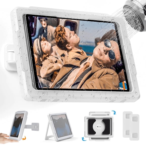 Soporte de ducha para iPad Mistriddle, resistente al agua con rotación de 480°