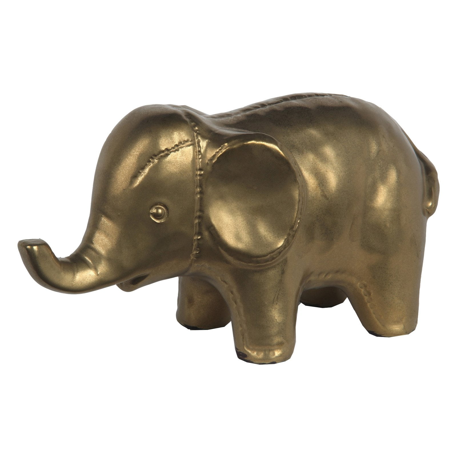 Privilege International Gold Ceramic Elephant Figurine