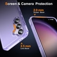 thumbnail image 5 of for Samsung Galaxy A55 5G Case,[10FT  Grade Protection] Samsung A55 5G Case with [Tempered Glass Screen Protector][Shockproof][Non-Slip Slim] Galaxy A55 5G Phone Case (B-Purple), 5 of 12