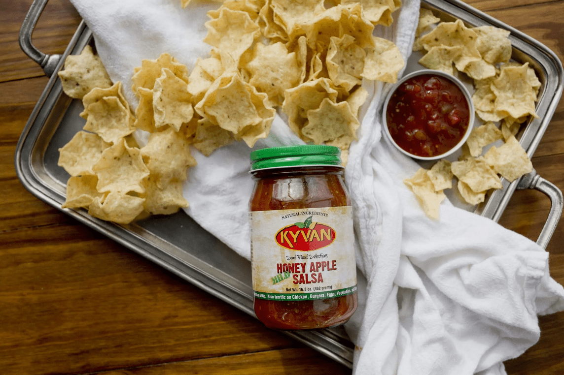 Kyvan Honey Apple Mild Salsa, 16.3 oz