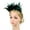Green, variant on CXHEGBEJ Flapper Patchwork Feather Headband for Women Vintage Headpiece 20s Party Costume Hair Band Headwear Hair Accessory for Party Cocktail Black