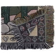 thumbnail image 4 of Rush Throw Blanket with Fringe for Couch Bed Soft Decorative Cozy Woven Knit Warm Bed Throws Reversible for Chair, Sofa, Living Room, Bedroom - 51x63 inches (A33) S004, 4 of 5