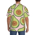 thumbnail image 7 of Goofa Cute Avocado Printed Men's Casual Short-sleeved Shirt,Lightweight Breathable Button-down,Summer Casual men's top,Versatile Fashion shirt-Small, 7 of 7