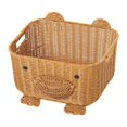 thumbnail image 2 of Cesta tejida con forma de oso, cesta , organizador de almacenamiento, cesta para exhibición de bocadillos y pasteles para cocina, mostrador de L, 2 of 8