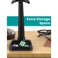 thumbnail image 3 of Soporte para auriculares con clip para cable y soporte para teléfono, soporte universal para auriculares para juegos multifunción de alta estabilidad, soporte para auriculares de escritorio negro Rojo Verde, 3 of 5