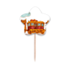 thumbnail image 1 of Cartoon tren Bretaña País cultura Selección de pastelitos Star lable Flag en palillos de dientes, 1 of 3