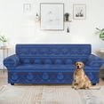 thumbnail image 5 of XYZCANDO Blue Snowflake Sofa Slipcover,Anti-Slip Soft Couch Sofa Cover, Washable Furniture Protection Elastic Bottom 3 Seater Cushion Couch Sofa Covers, 5 of 6
