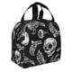 thumbnail image 2 of Fotbe Skull bird bat spider Bolsa Térmica con Estampado y Forro de Aluminio Grueso Bolsa de Almuerzo con Bolsillo Frontal para Hombres y Mujeres, Ideal para Trabajo, Escuela, 2 of 8