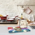 thumbnail image 2 of FREEAMG Sugar Skull Art Painting Day Of The Dead Absorbent Dish Drying Mat Microfiber Kitchen Countertop Table Protector Multi-Purpose Counter Rack Sink Drainer Pad 16"x 18", 2 of 6