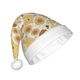 thumbnail image 2 of Cauagu Honey Honeycomb for Adult Christmas Hat,1-Pack Xmas Holiday Hat Santa Hat for Women & Men Festive Headwear Accessories Fit for Christmas/New Year/Party, 2 of 6