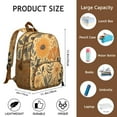 thumbnail image 2 of Sunflower and Butterfly Students Backpack - Cute Boho Yellow Rustic Floral and Bee Pattern, Vintage Farmhouse Style, Comfortable Dual Shoulder Support, 2 of 6
