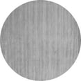 thumbnail image 1 of Ahgly Company Indoor Round Solid Gray Modern Area Rugs, 4' Round, 1 of 1