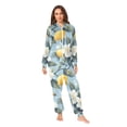 thumbnail image 2 of FORMRS Onesies Pajama for Adults Unisex Hoodie Winter Jumpsuit One Piece Sleepwear, Sizes S-2XL, Lemon Pattern, 2 of 7