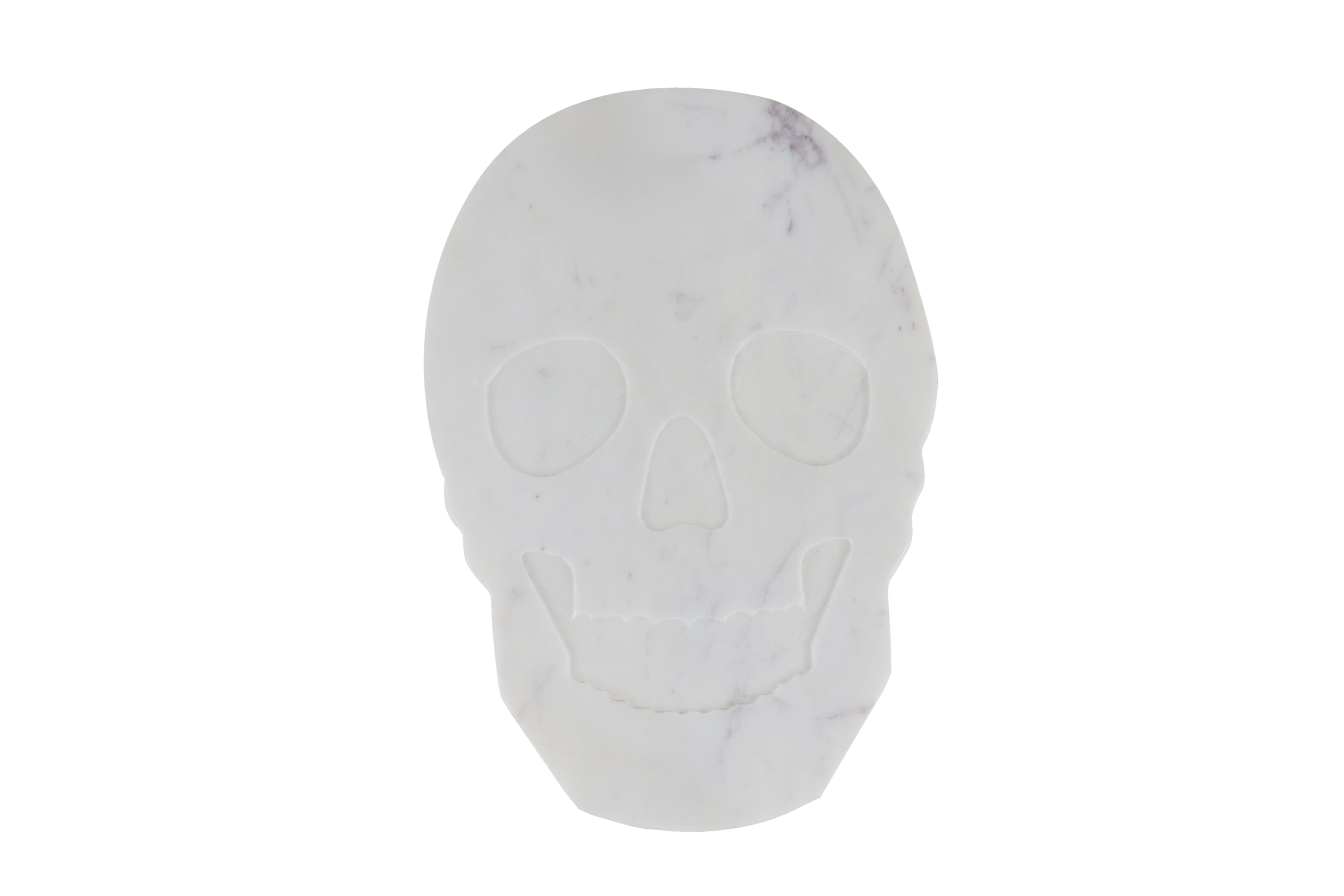 Way to Celebrate Halloween Skull Marble Serving Board