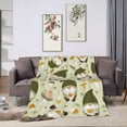thumbnail image 6 of DouZhe Ultra-Soft Micro Fleece Lightweight Flannel Bed Blanket, Cute Goblin Funny Gnome Print Cozy Warm Throw Blankets, 40"x30", 6 of 7
