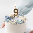 thumbnail image 6 of SLYNSHome 9th Birthday Candle for Cake Colorful Numeral Candles for Birthday Party Cake Decorations, Golden Cake Topper (Number 9), 6 of 6