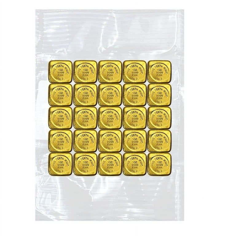 Perth Mint Gold Bullion Button Bar 1 oz .9999 Fine Cast - Walmart.com