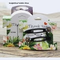 thumbnail image 3 of 50Pcs kraft paper For YOU Hairpin Card 9*10cm flower design Jewelry Display Cards DIY THANK YOU hairclip ornaments package kraftplant 50card50oppbag, 3 of 6