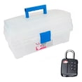 thumbnail image 2 of Caja Multiusos Santul Transparente/Azul con Candado DE Combinación, 2 of 6