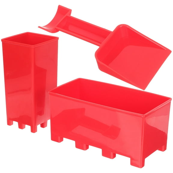 WASHWEPE Family Outdoor Plaything Snow Brick Making Mold Red 1 Set